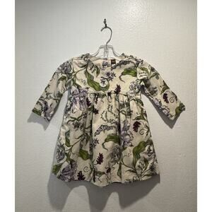 Tea Collection Dress Girls Size 3 Wallpaper Party Pockets Floral Cottagecore